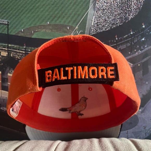Vintage Baltimore Orioles STARTER Strapback Not Snapback Cap Hat 90s - Picture 5 of 7